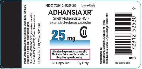 25 mg label